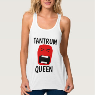 Regata TRANTRUM QUEEN Engraçado Damas T-Shirts
