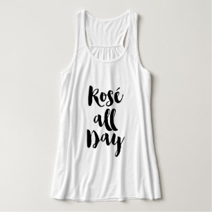 Regata Trendy Brush Typografia "Rosé o dia todo"