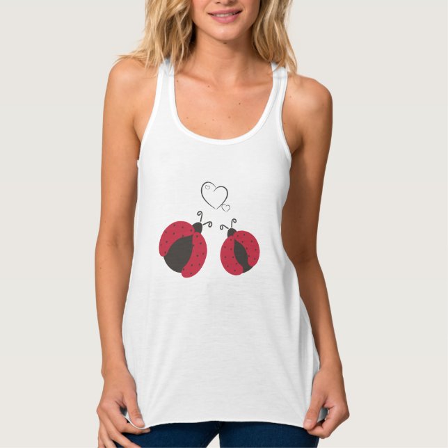 Regata Trendy na moda, joaninha, joaninha, apaixonada (Frente)