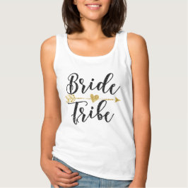 Regata Tribo Bride Preto e Impressão brilhante Ouro