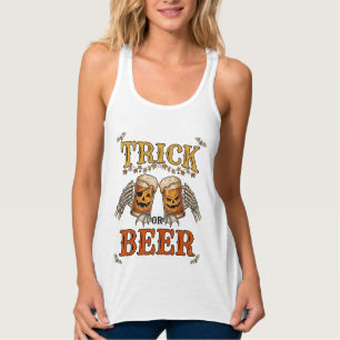 Regata Trick Or Beer Halloween Caneca de Abóbora Mãos de