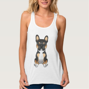Regata Tricolor Negro Buldogue Francês / Cão Francês Cach