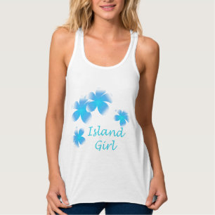 Regata Tropical de Luau Island Girl Floral Tank
