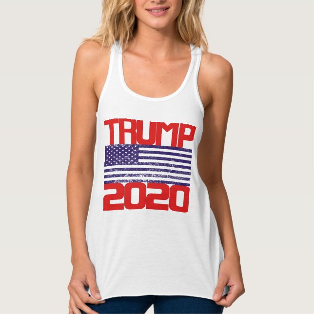 Regata Trump 2020 Red White e Blue (Frente)