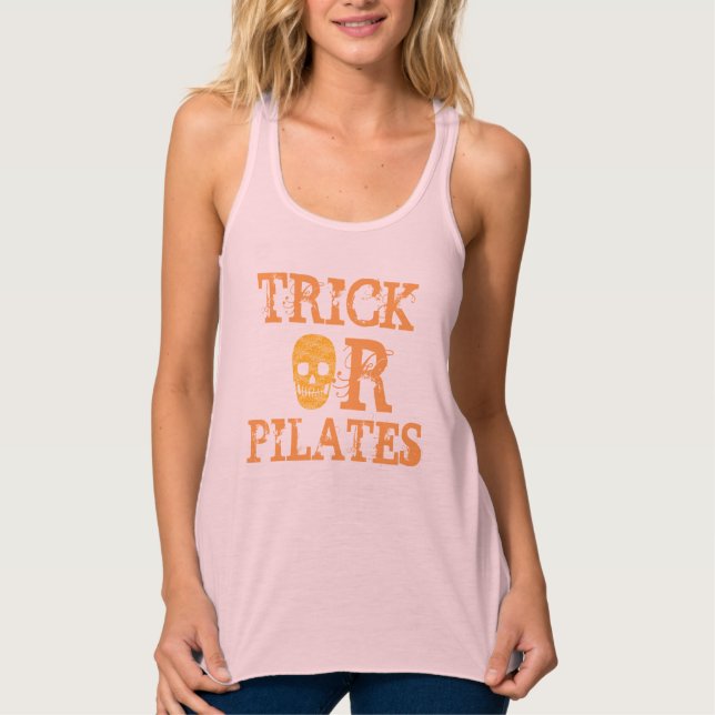 Regata Truque ou pilates para o trabalho de Halloween (Frente)
