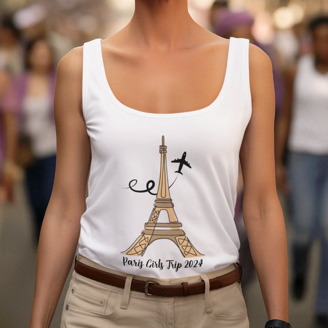 Regata Viagem Personalizável de Raparigas em Torre Eiffel (Criador carregado)