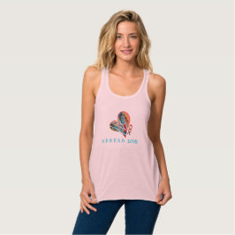 Regata Wear Your Love tank with mantra - Spread Love