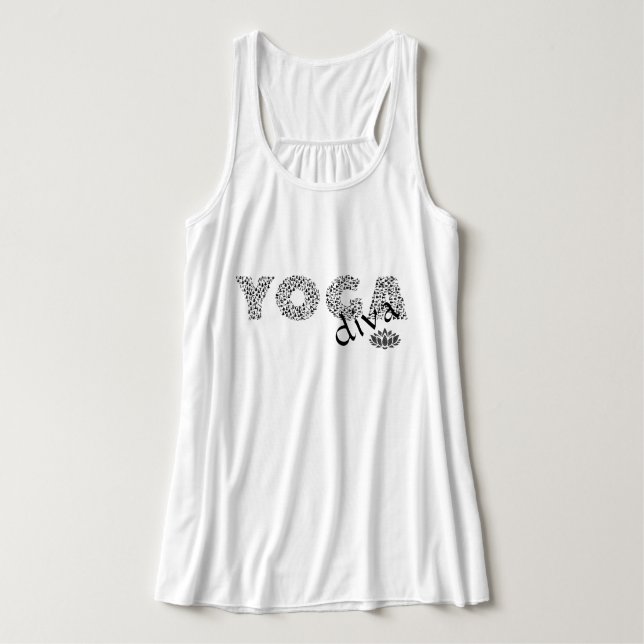 Regata YOGA Bella Flowback Tank Topo (Frente do Design)