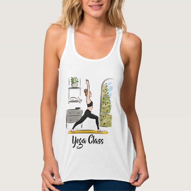 Regata Yoga Lady Posture Em Casa (Frente)