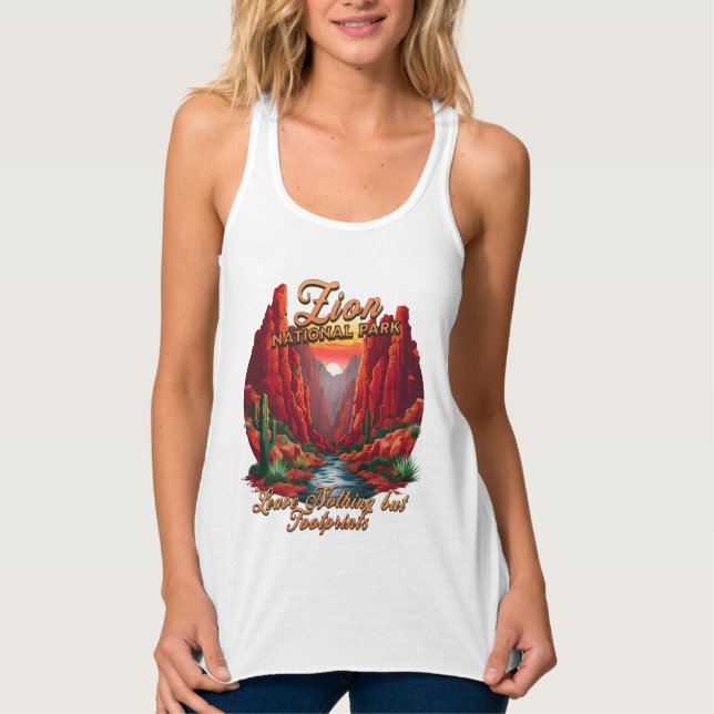 Regata Zion National Park, não deixe nada além de pegadas (Frente)