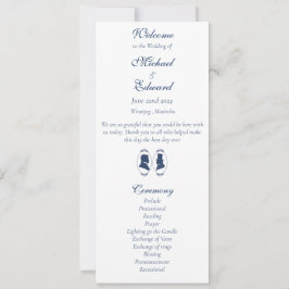 Regência Azul Romântica Silhueta Botânica Gay