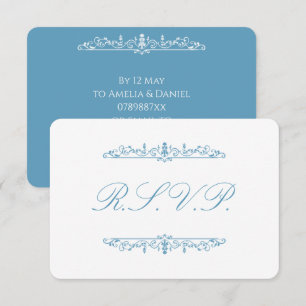 Regency Azul e Branco RSVP