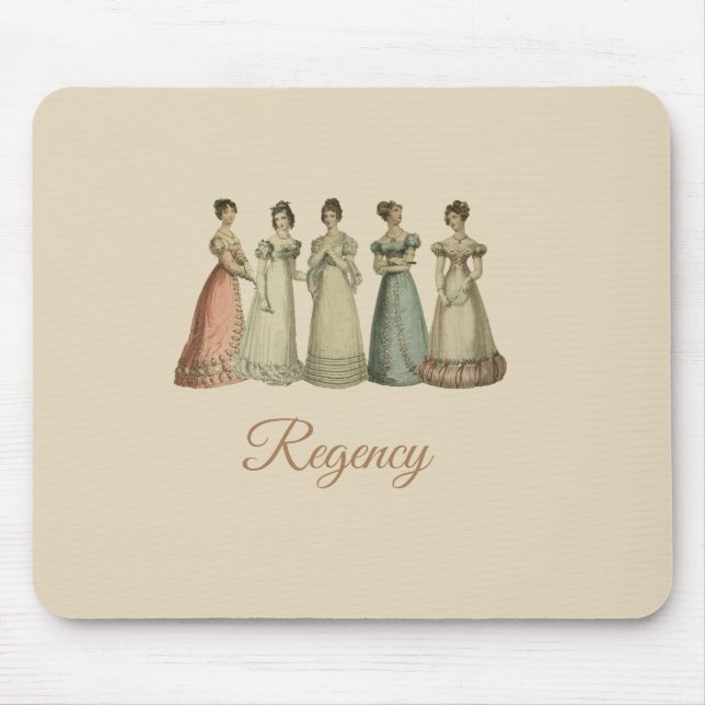 Regency Ladies Mousepad para Jane Austen Fans (Frente)
