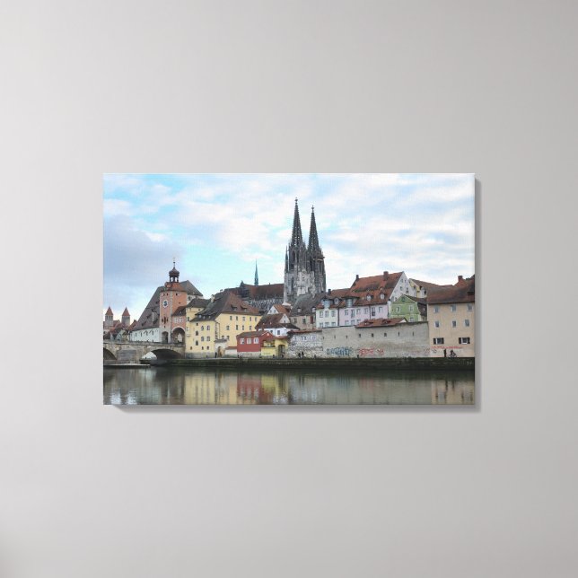 Regensburg, Alemanha Canvas Print (Frente)