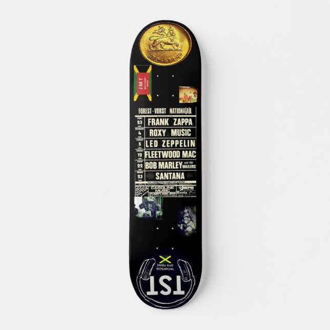 REGGAE / Dennis Thompson 7, 3/4", skateboard Deck (Frente)