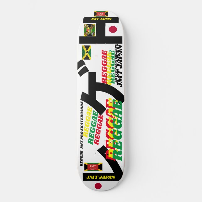 REGGAE JMT JAPAN 8, 1/4", skateboard Deck (Frente)