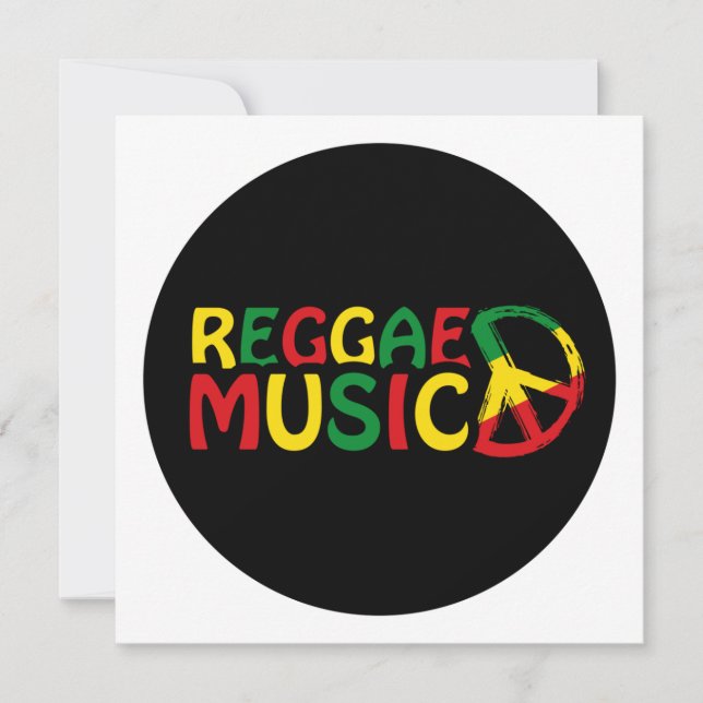 Reggae Music design, reggae art (Frente)
