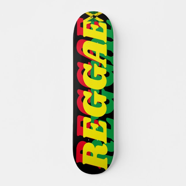 REGGAE OFICIAL 7, 3/4", skateboard Deck (Frente)