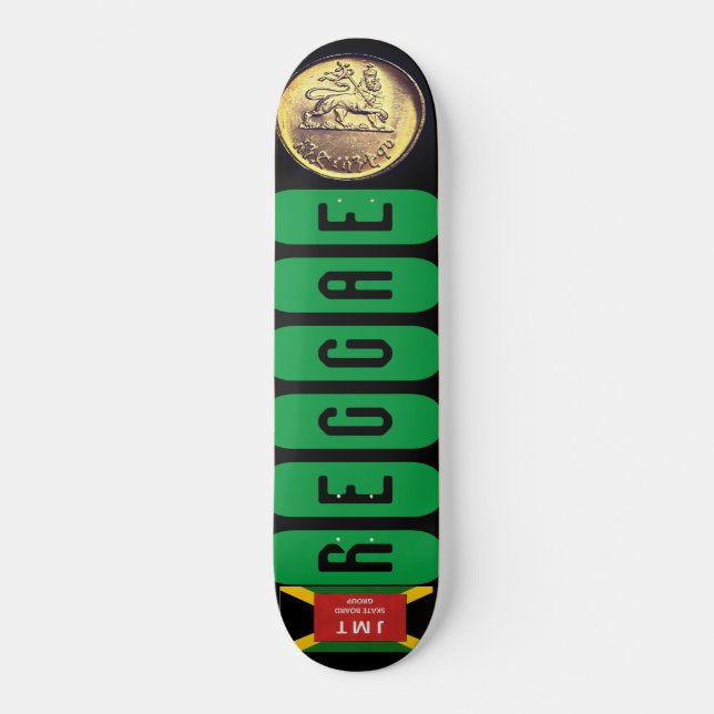REGGAE OURO Skateboard (Frente)
