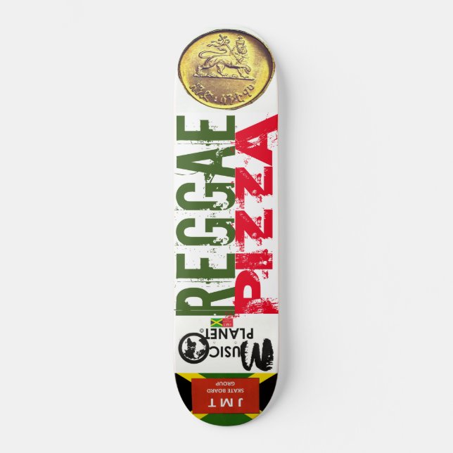 REGGAE PIZZA Skateboard (Frente)