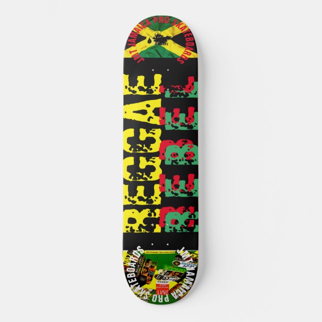 REGGAE REBEL 8, 1/4", skateboard Deck (Frente)