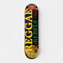 REGGAE REBELDE JMT 7, 3/4", skate Deck