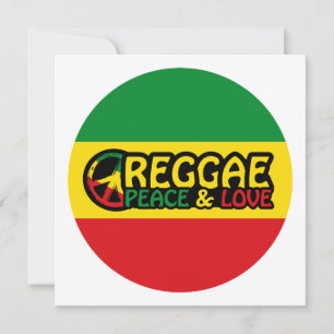 Reggage art com palavras positivas Peace and Love