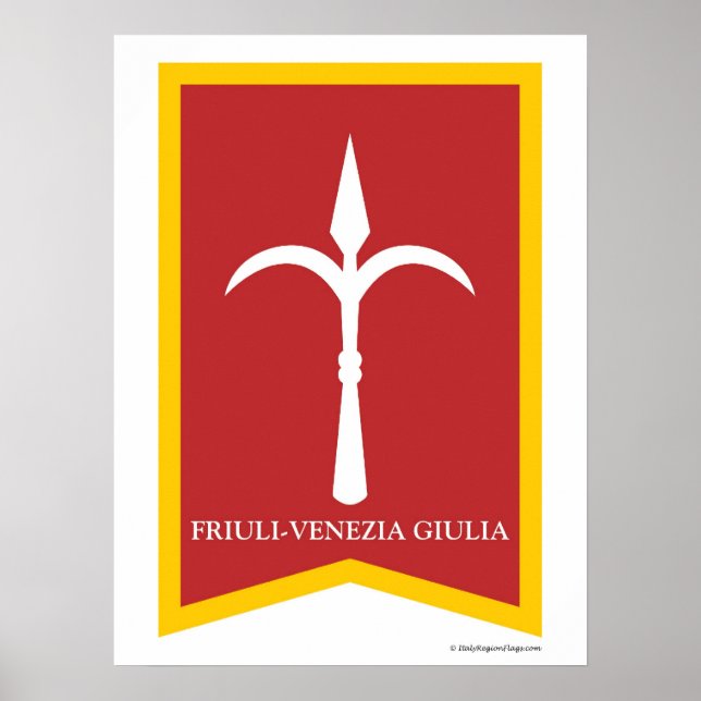 Região de Friuli Venezia Giulia Itália Poster (Frente)