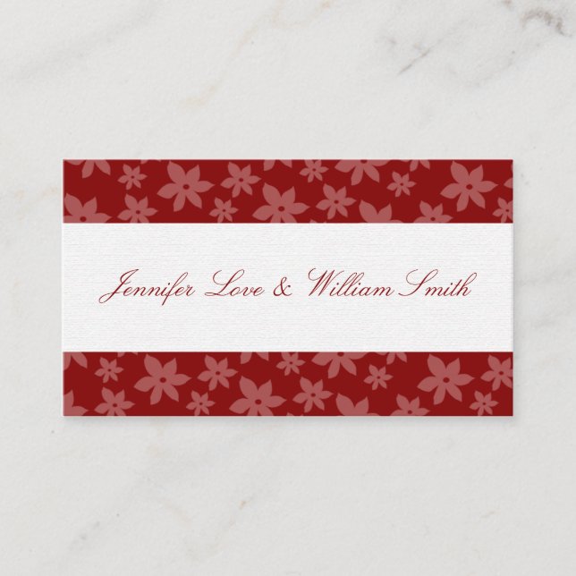 Registrar Cartão de visita Para Eventos E Casament (Frente)