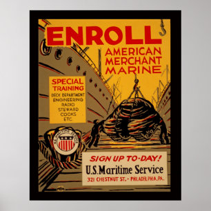 Registre o poster americano de WPA do vintage do