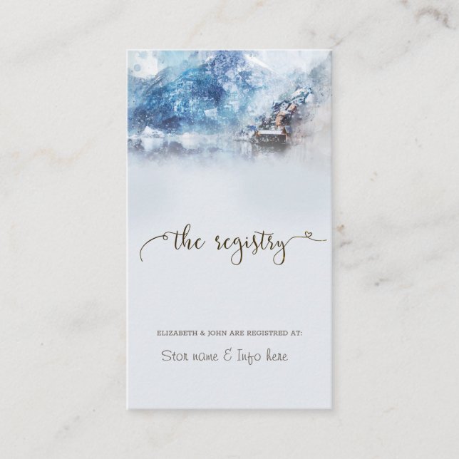 Registro de Cartão de Inclusão do Lago da Montanha (Frente)