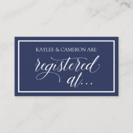 Registro de Casamento / Cartões de Registro - Azul
