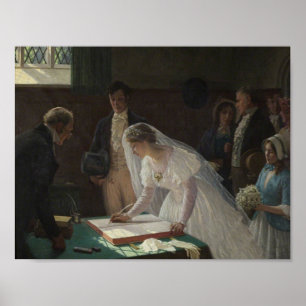 Registro de Casamentos de Edmund Leighton - poster