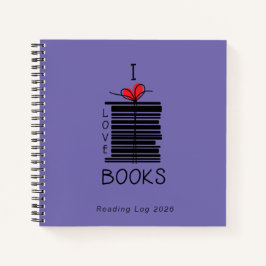 Registro de Leitura "I Love Books" 2026