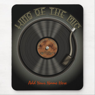 Registro de vinil Mousepad de LP do karaoke
