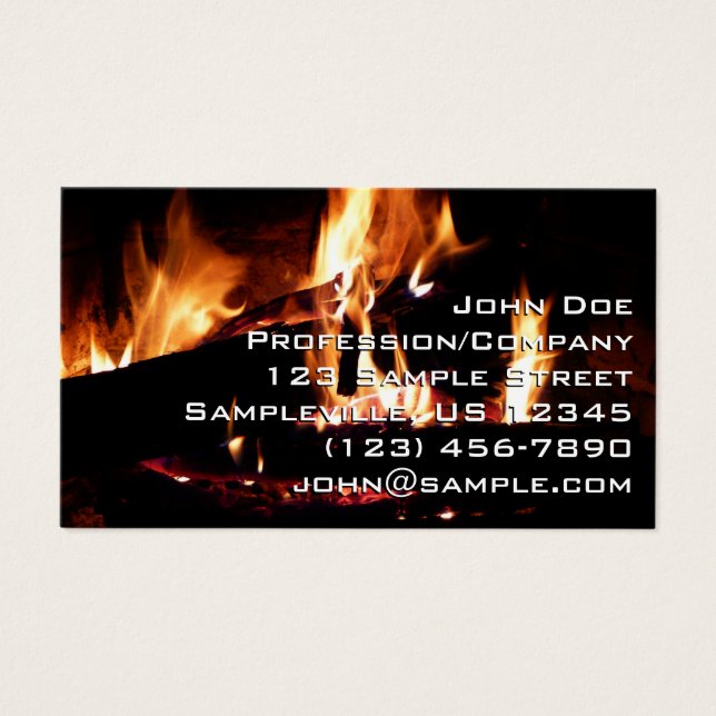 Registros na fotografia de fogo quente da Lareira (Frente)