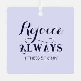 Regozijo-me com a Bíblia Verse Christian Blue