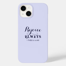 Regozijo-me com a Bíblia Verse Christian Blue