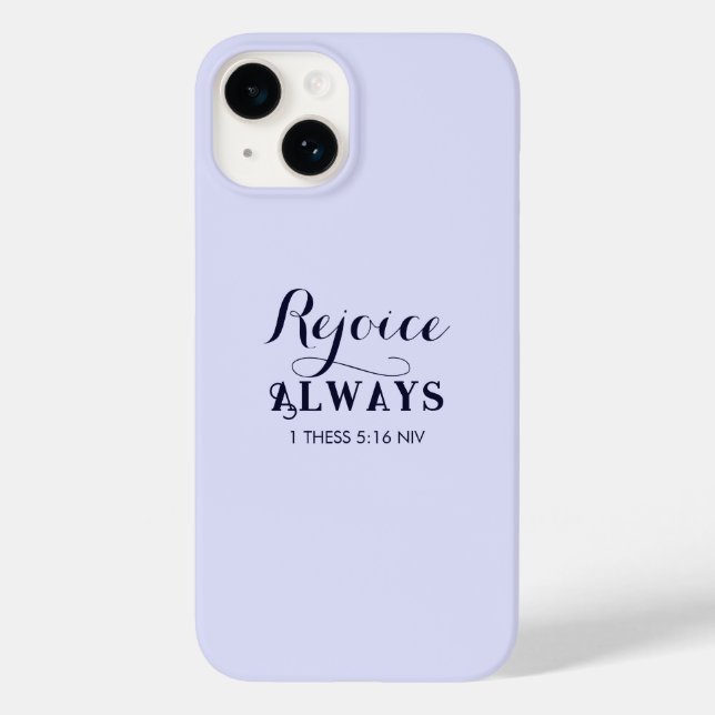 Regozijo-me com a Bíblia Verse Christian Blue (Verso)