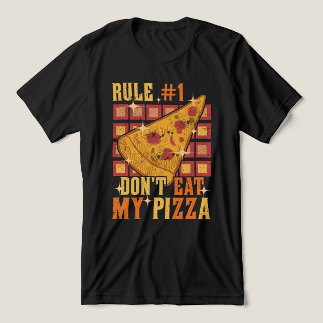 Regra 1 Não Coma Minha Pizza (Design frontal)