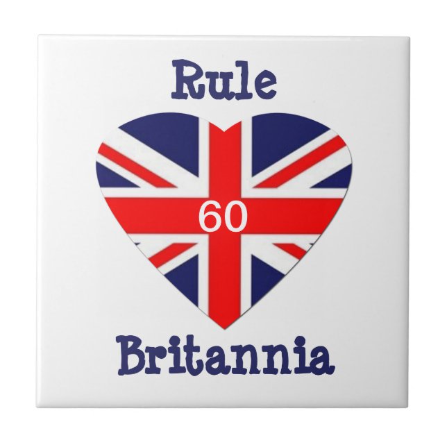 Regra Britannia! coração de 60-Union Jack (Frente)
