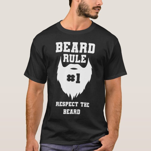 Regra da Barba #1 Respeite a Barba Camiseta Divert (Frente)