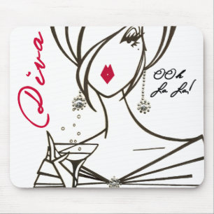Regra das divas! mousepad - personalizado -