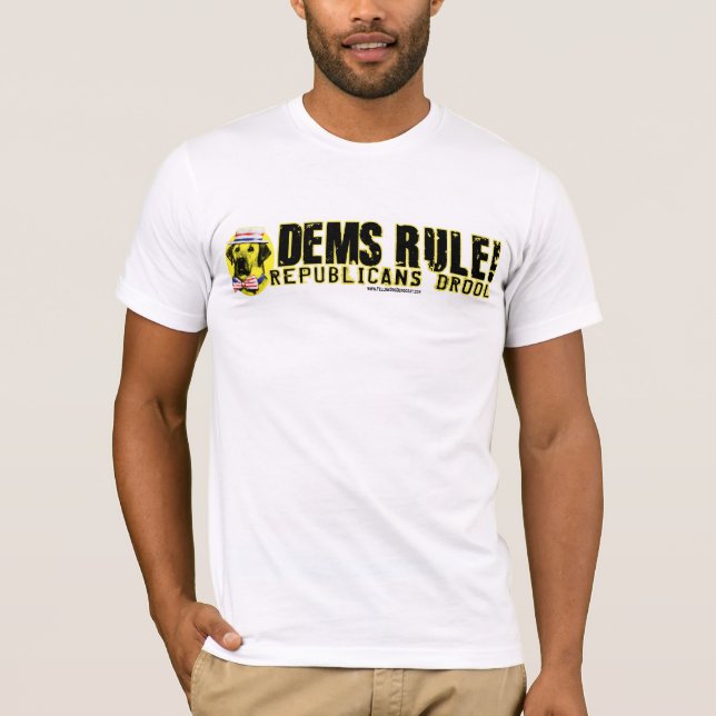 Regra de Democratas. Camisa do Drool dos (Frente)