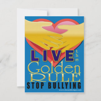 regra de ouro ao vivo para parar o bullying