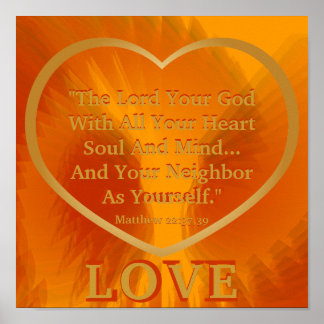 Regra De ouro Em Fiery Angelic Wings Poster - Cust