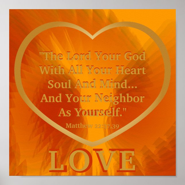 Regra De ouro Em Fiery Angelic Wings Poster - Cust (Frente)