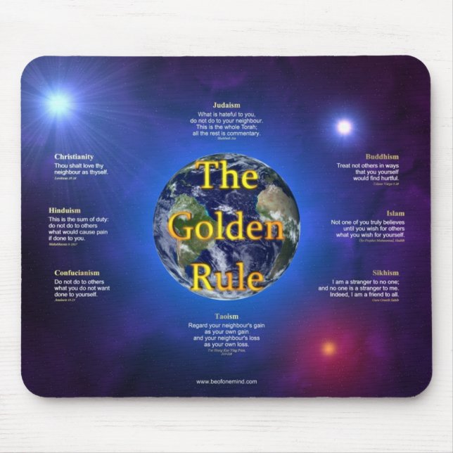 Regra de ouro Mousepad (Frente)