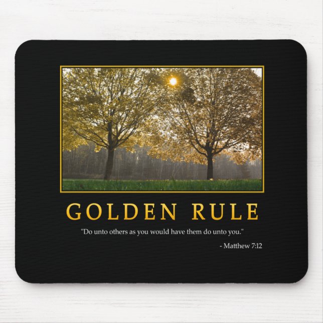 Regra de ouro Mousepad (Frente)