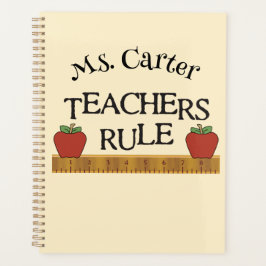 Regra de Professores Personalizado Planejador Mens